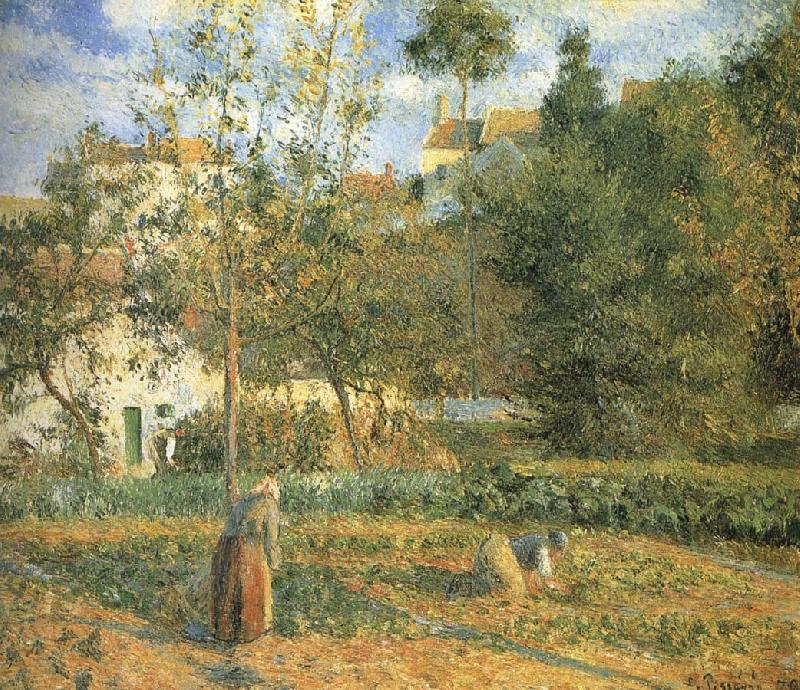 Camille Pissarro Pang plans Schwarz garden France oil painting art